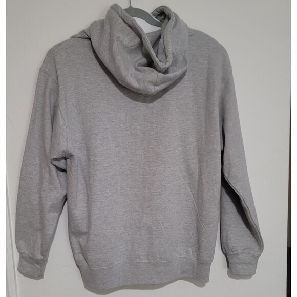 Grey Fleece Lined Hoodie Pacific Northwest Idaho Black Bear Graphic Men’s Large - Picture 2 of 5